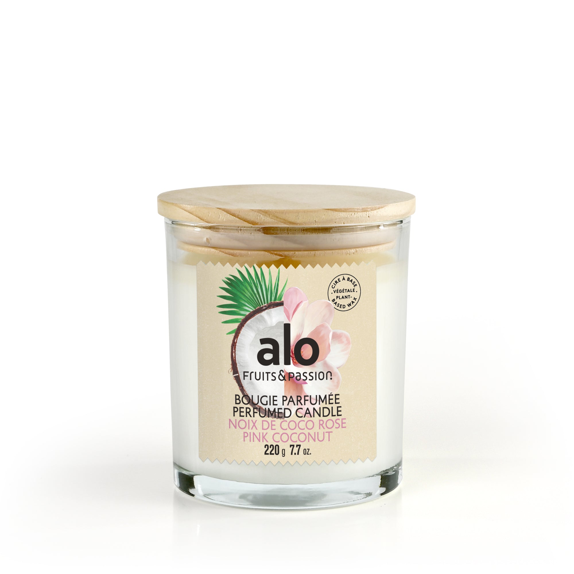 Bougie parfumée | Noix de coco rose | 220G