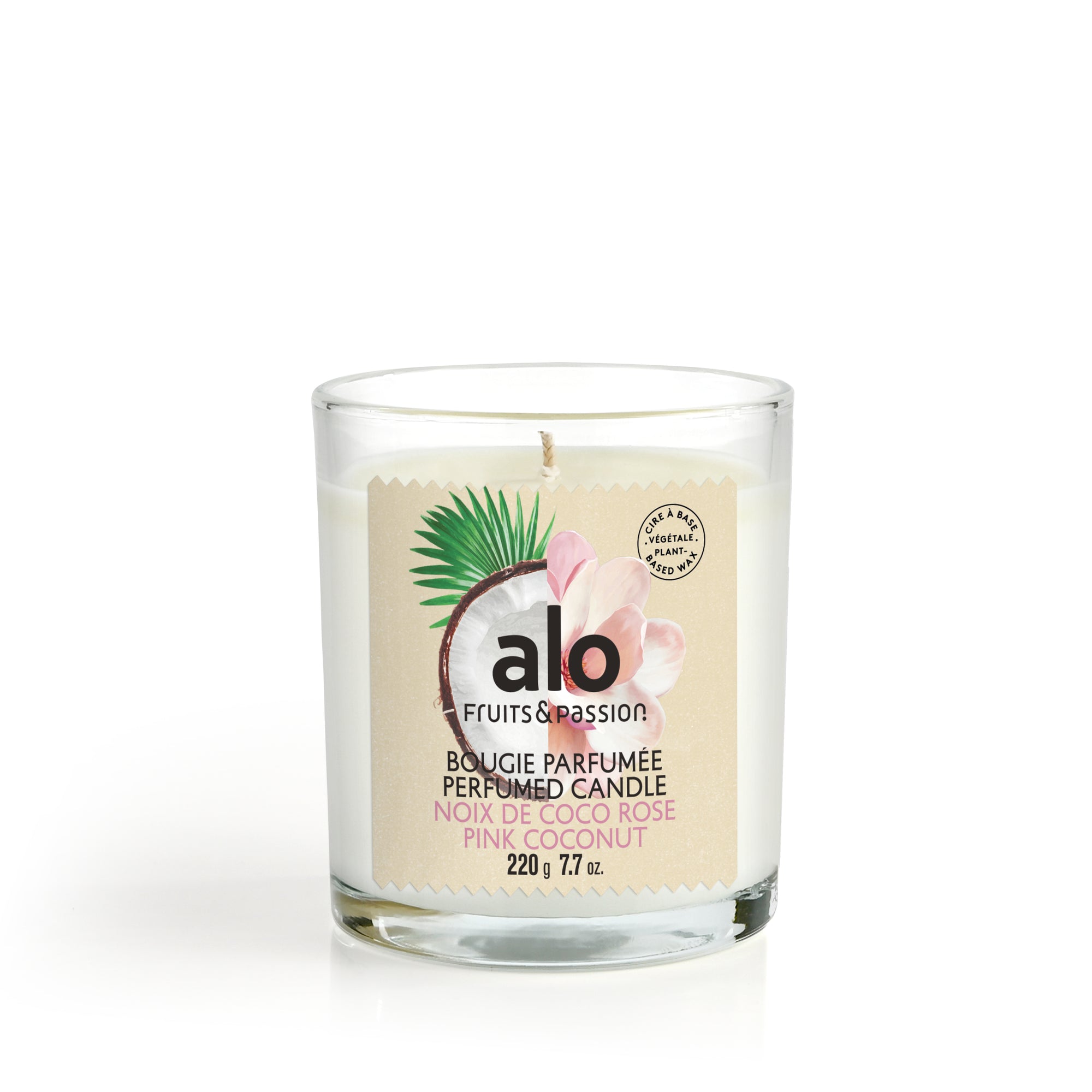 Bougie parfumée | Noix de coco rose | 220G