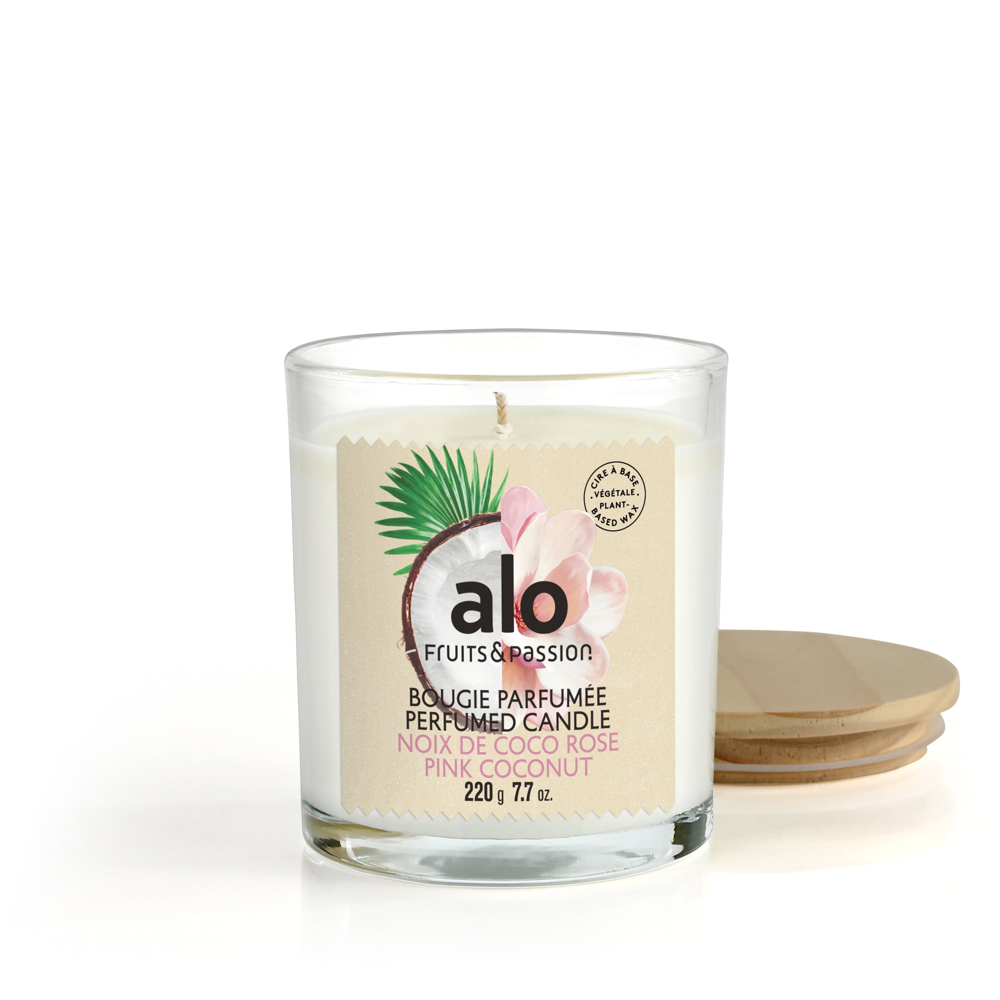 Bougie parfumée | Noix de coco rose | 220G