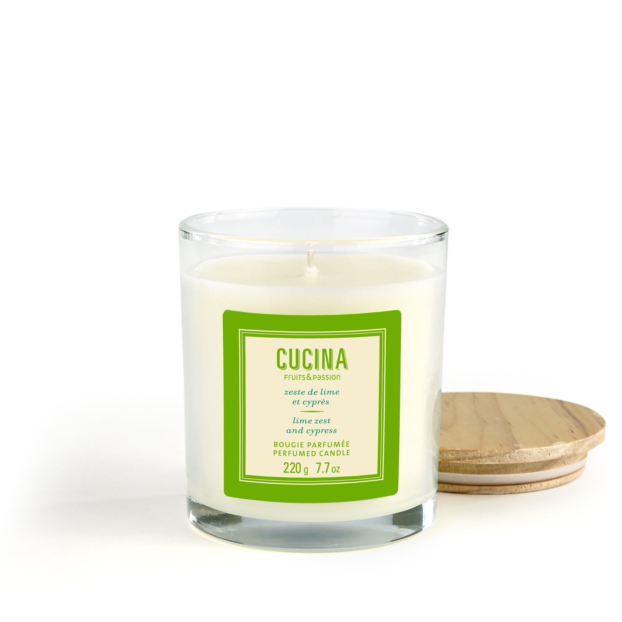 Bougie parfumée | Zeste de lime et cyprès | 220G