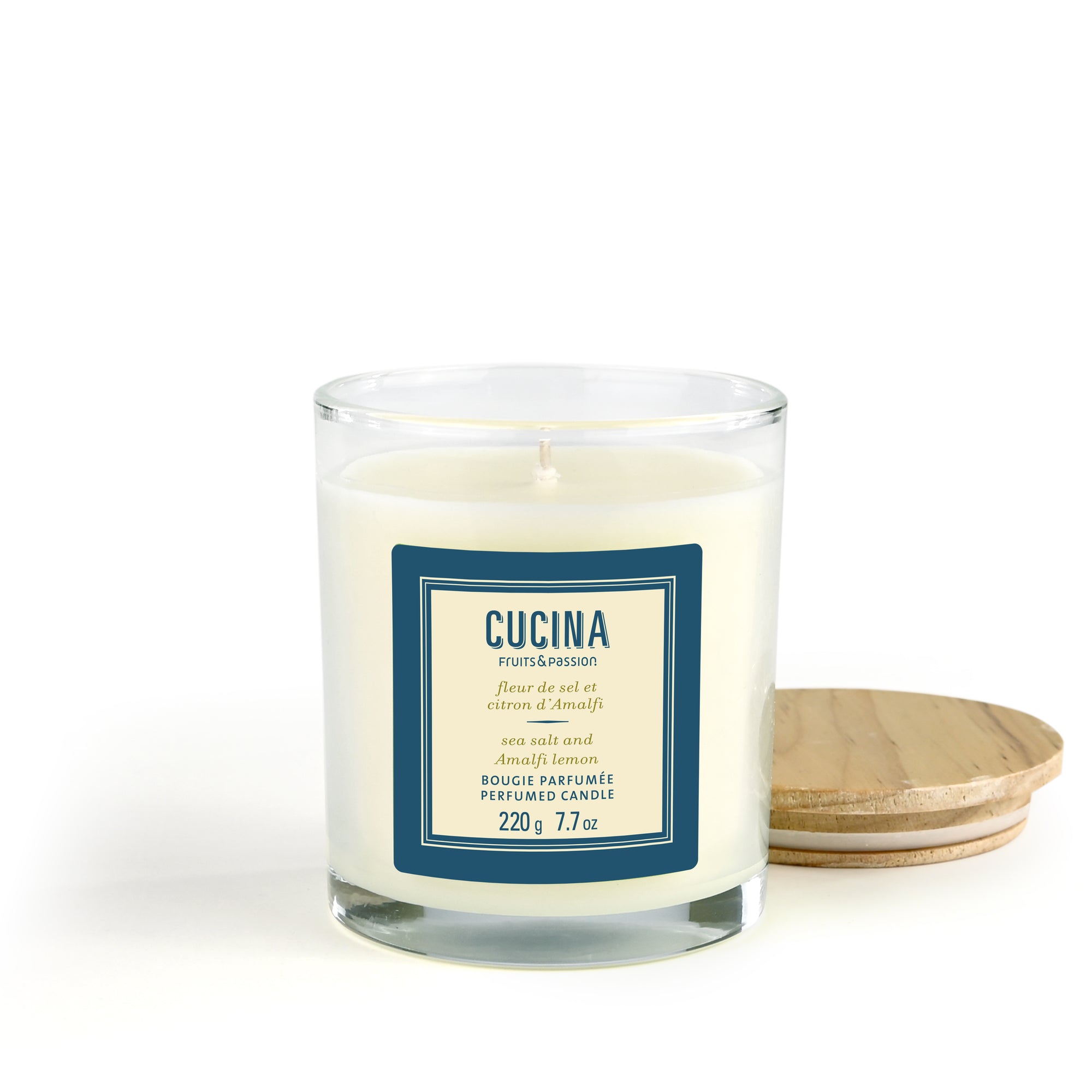 Bougie parfumée | Fleur de sel et citron d'Amalfi | 220G