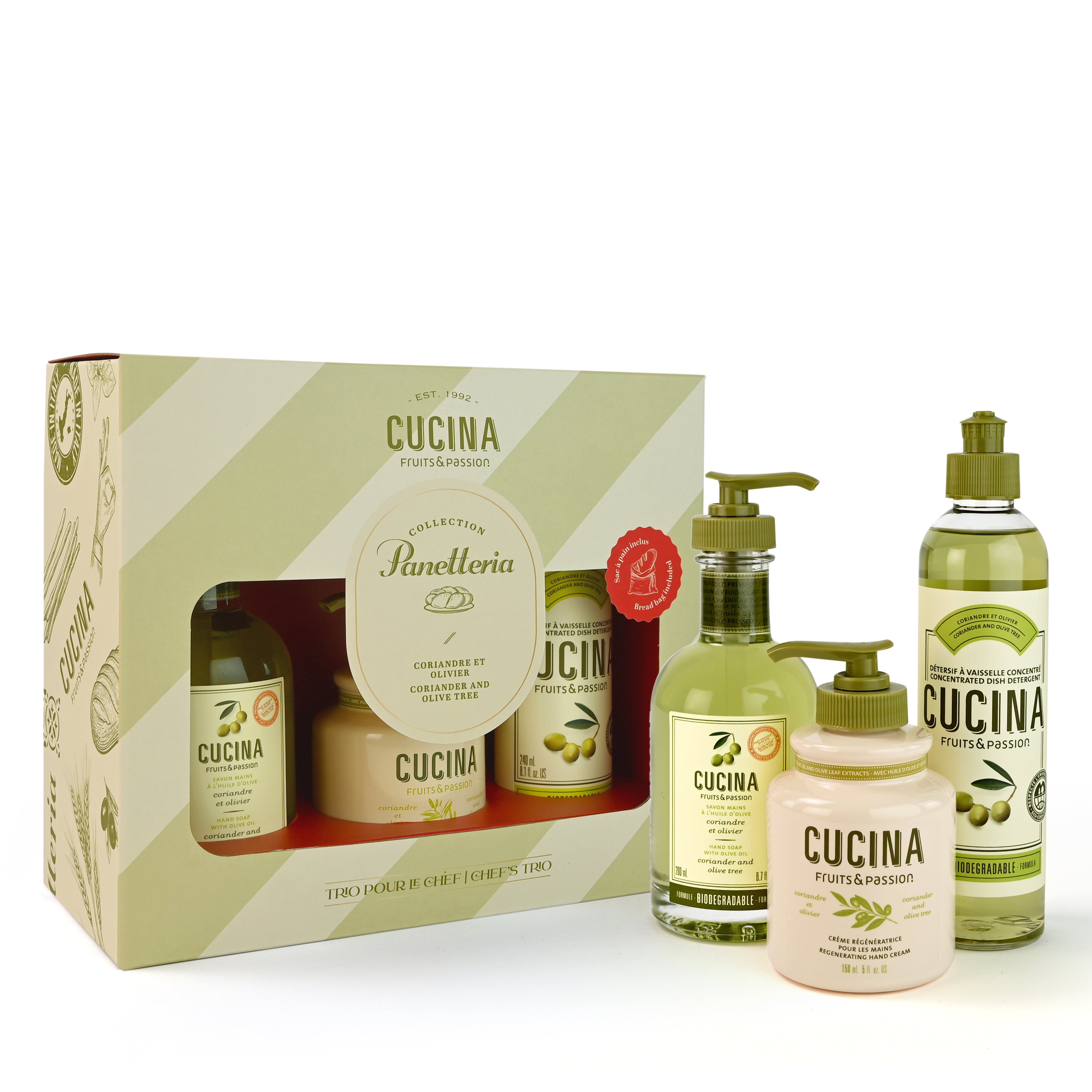 Chef trio | Coriander and Olive Tree – Fruits-Passion