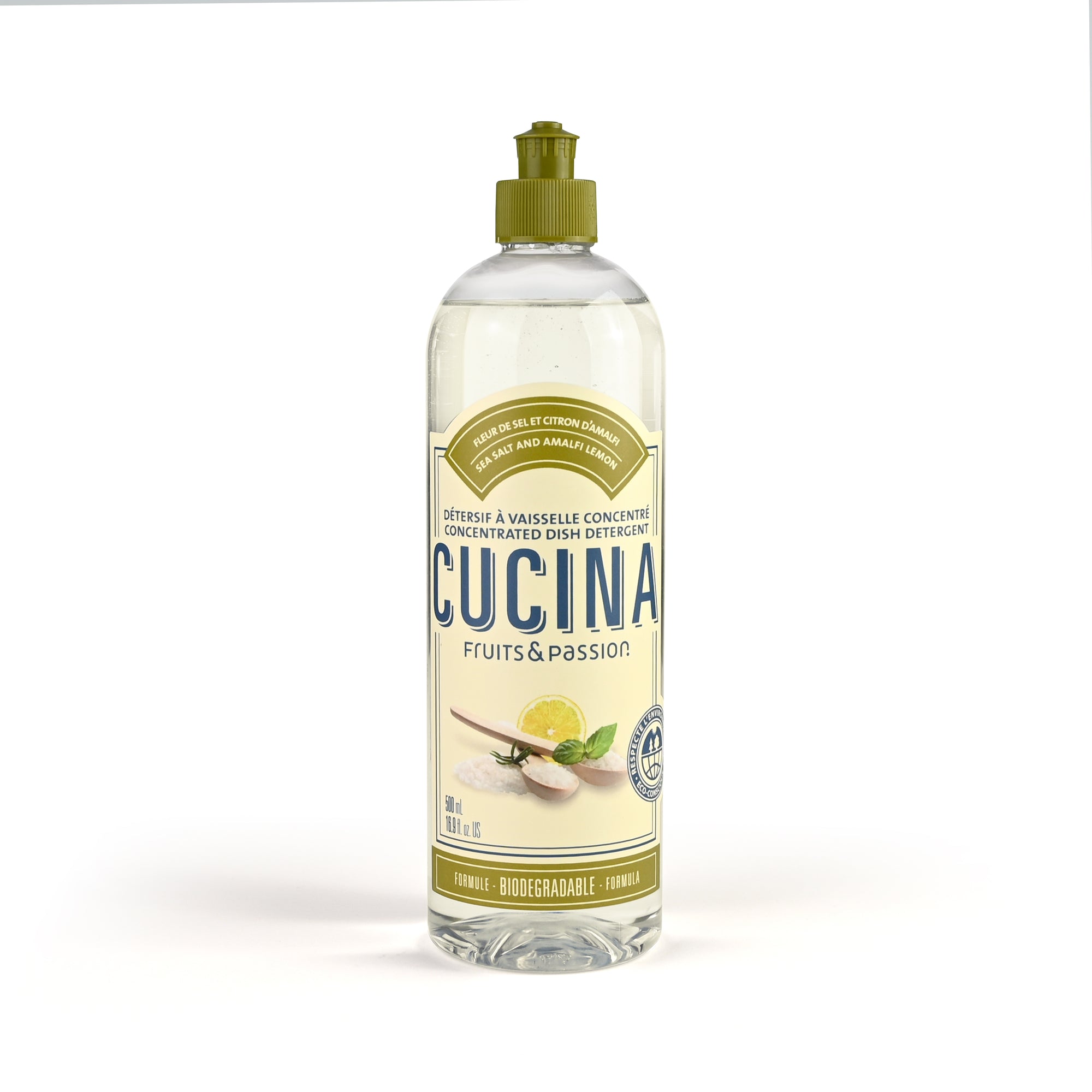 Concentrated Dish Detergent | Sea Salt and Amalfi Lemon | 500 mL