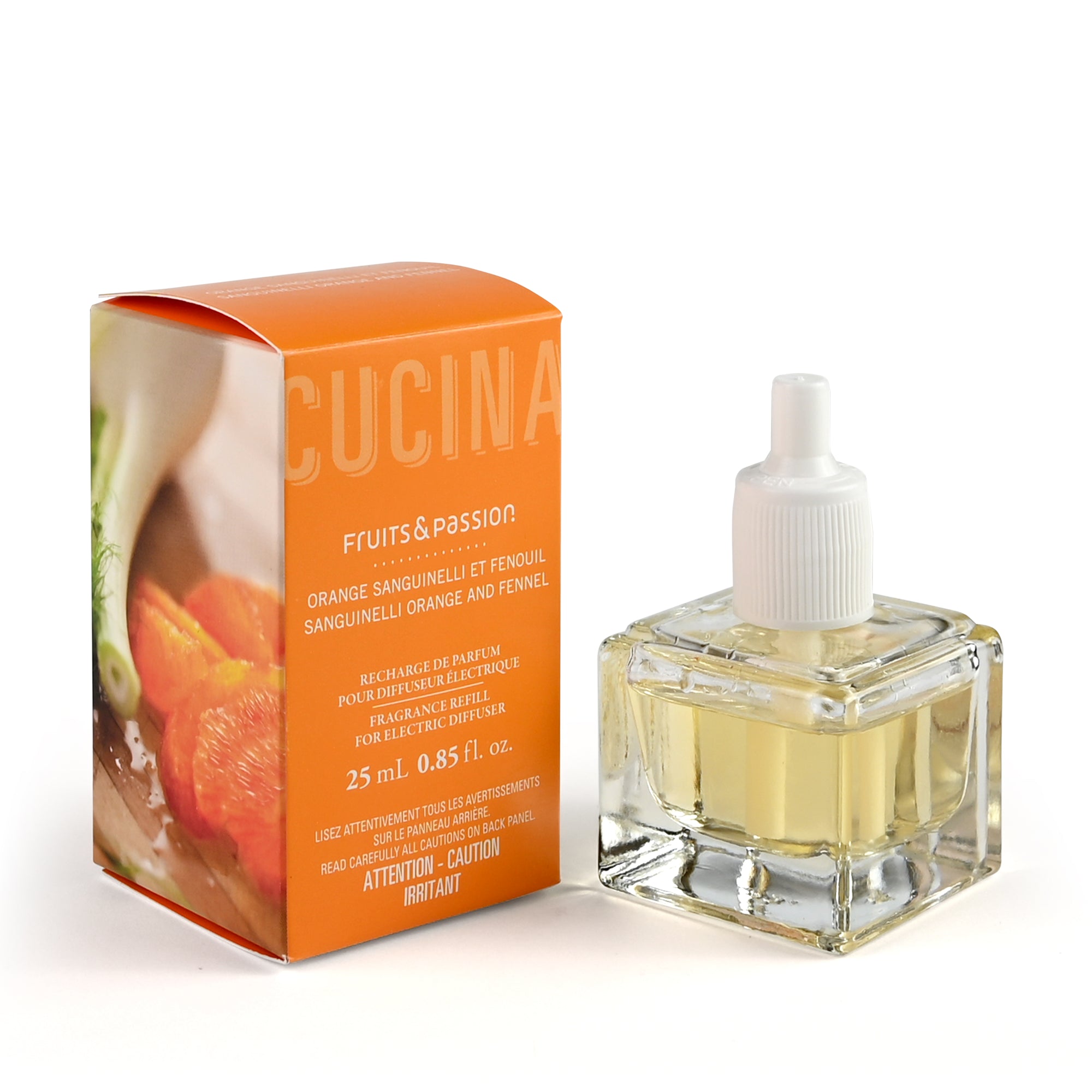 Recharge de parfum pour diffuser électrique | Orange Sanguinelli et fenouil | 25 mL