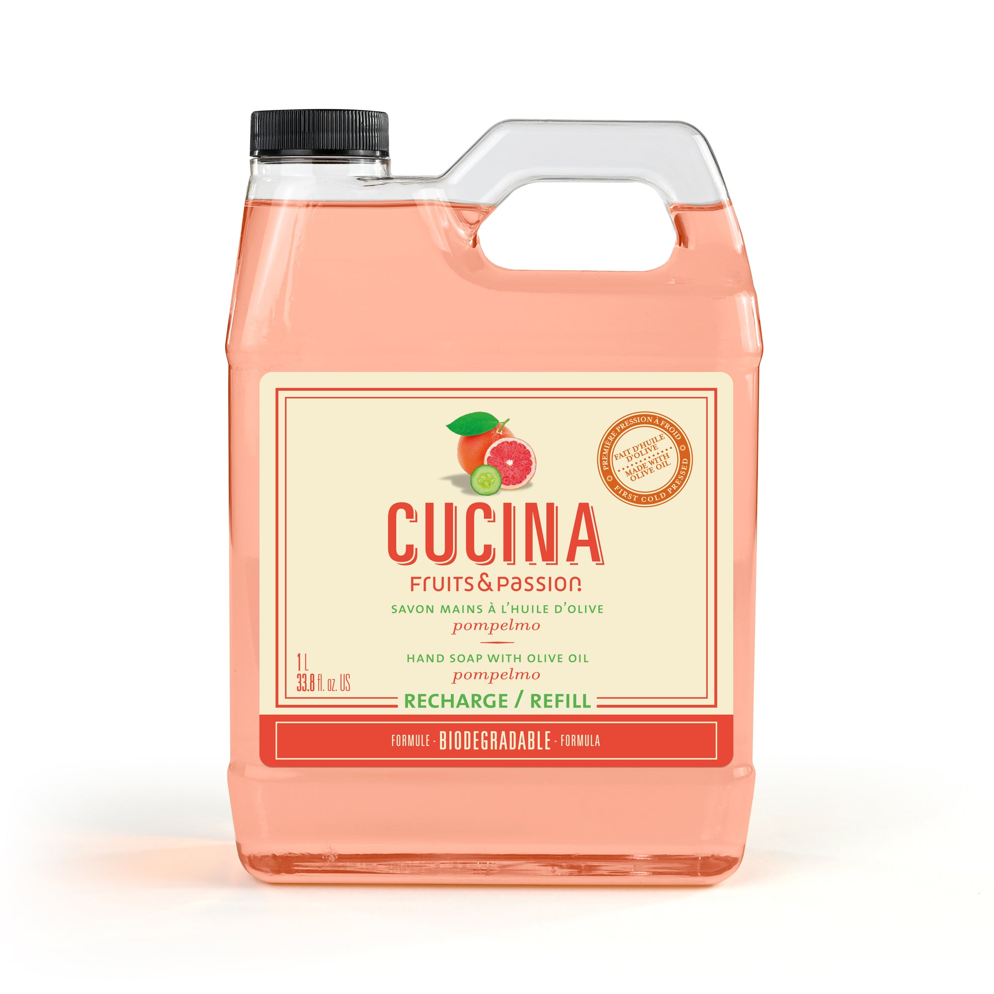Hand Soap with Olive Oil | Pompelmo | 1L Refill