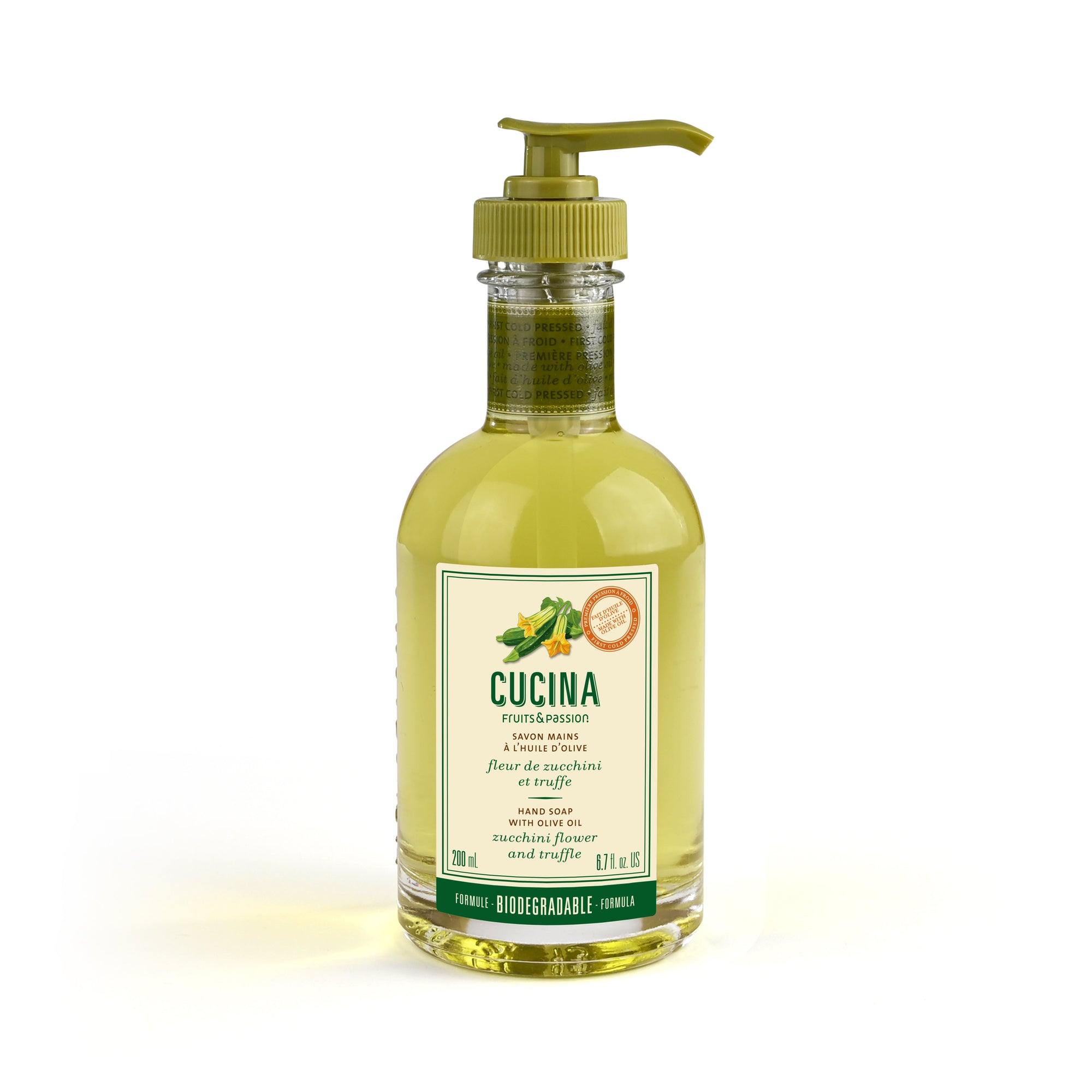 Hand Soap with Olive Oil | Zucchini flower and Truffle | 200 mL