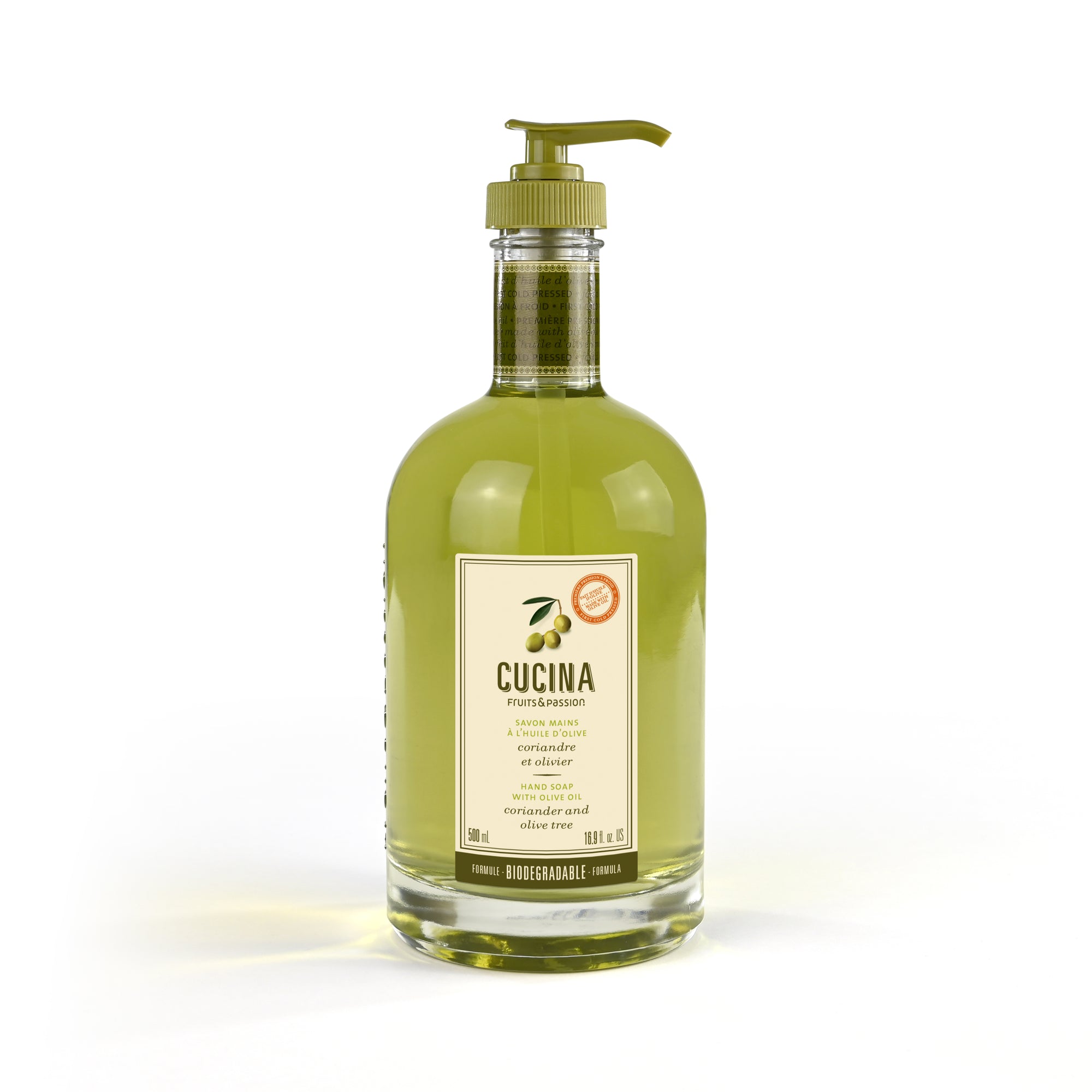 Hand Soap with Olive Oil | Coriander and Olive Tree | 500 mL
