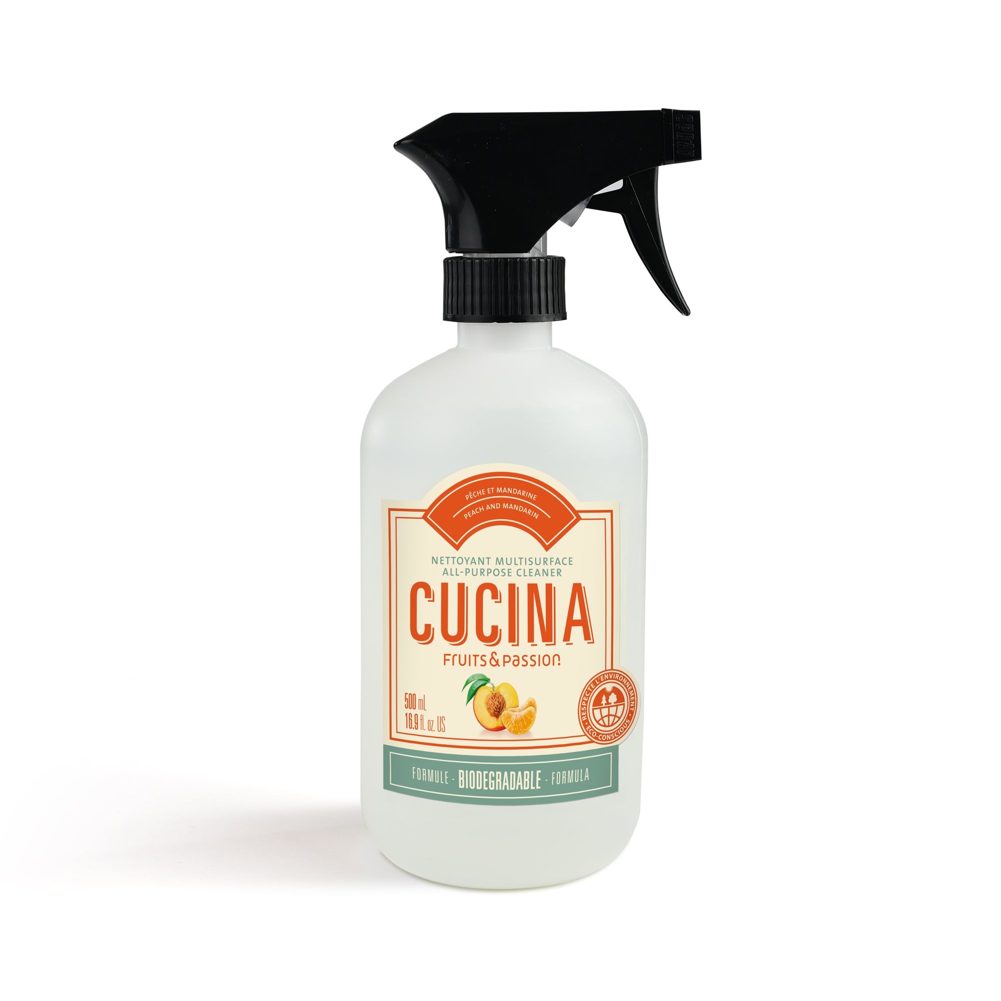 Nettoyant multi-surfaces | Pêche Mandarine | 500 mL