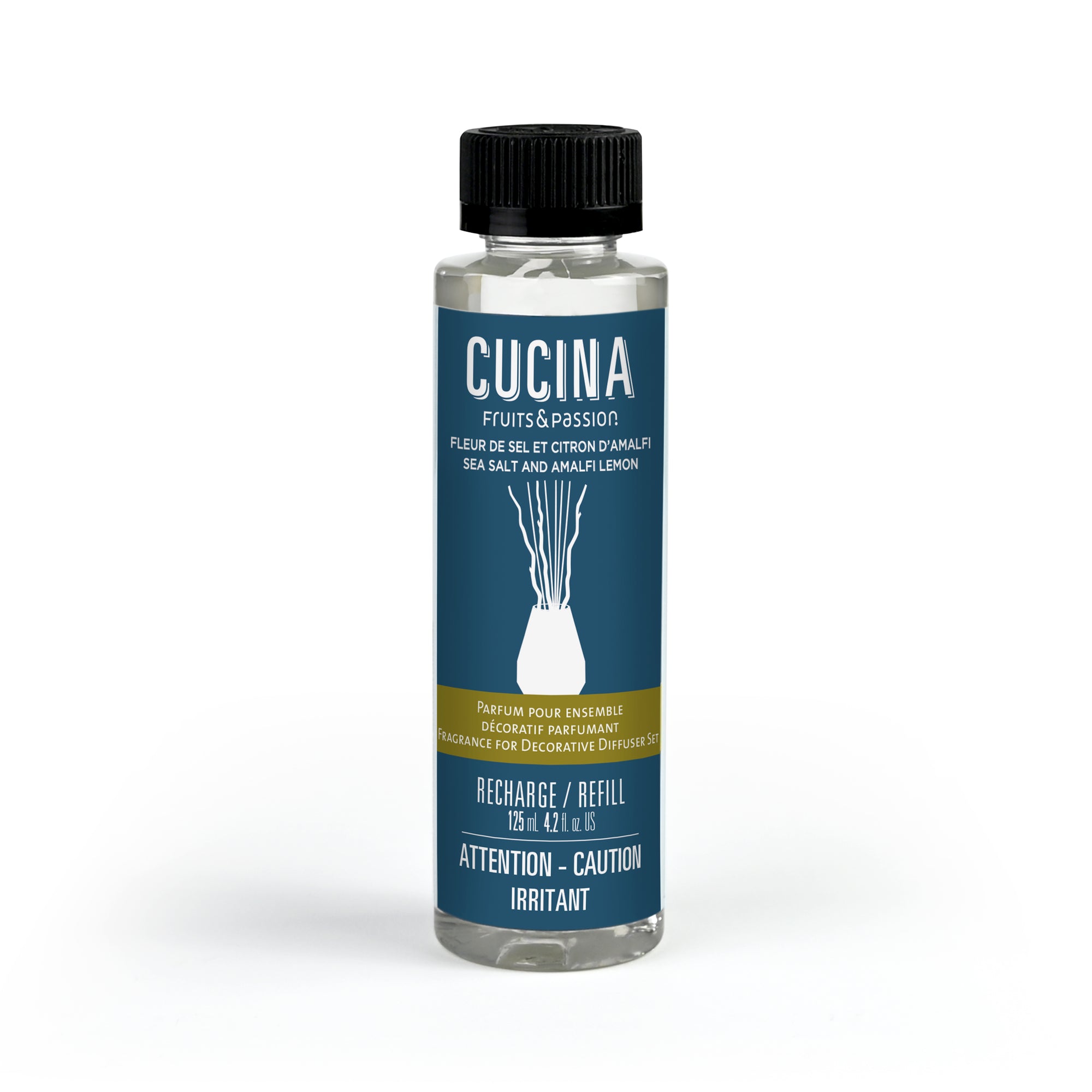 Parfum pour ensemble décoratif parfumant | Fleur de sel et citron d'Amalfi | 125 mL