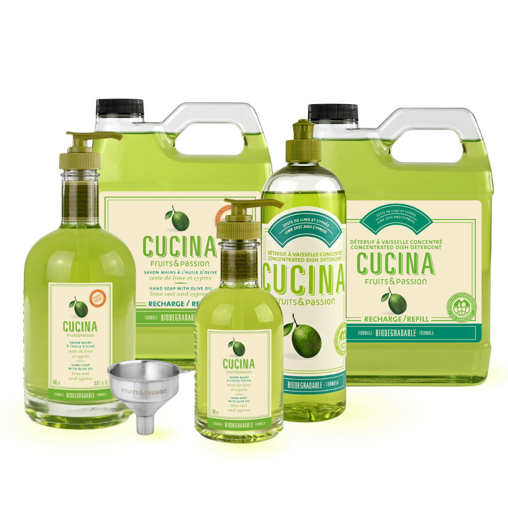 Hand and Dish Refill Bundle | Lime Zest and Cypress – Fruits-Passion