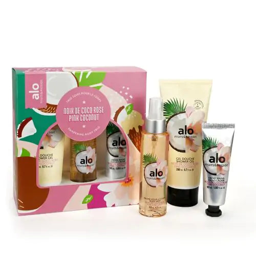 Pampering Body Trio Gift Set | Pink Coconut – Fruits-Passion