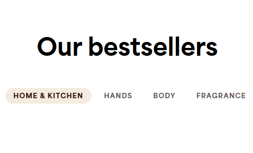 Homepage featured — "Bestsellers: Home & Kitchen"