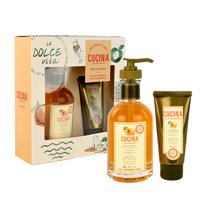 Coffret routine du chef | Pêche et mandarine