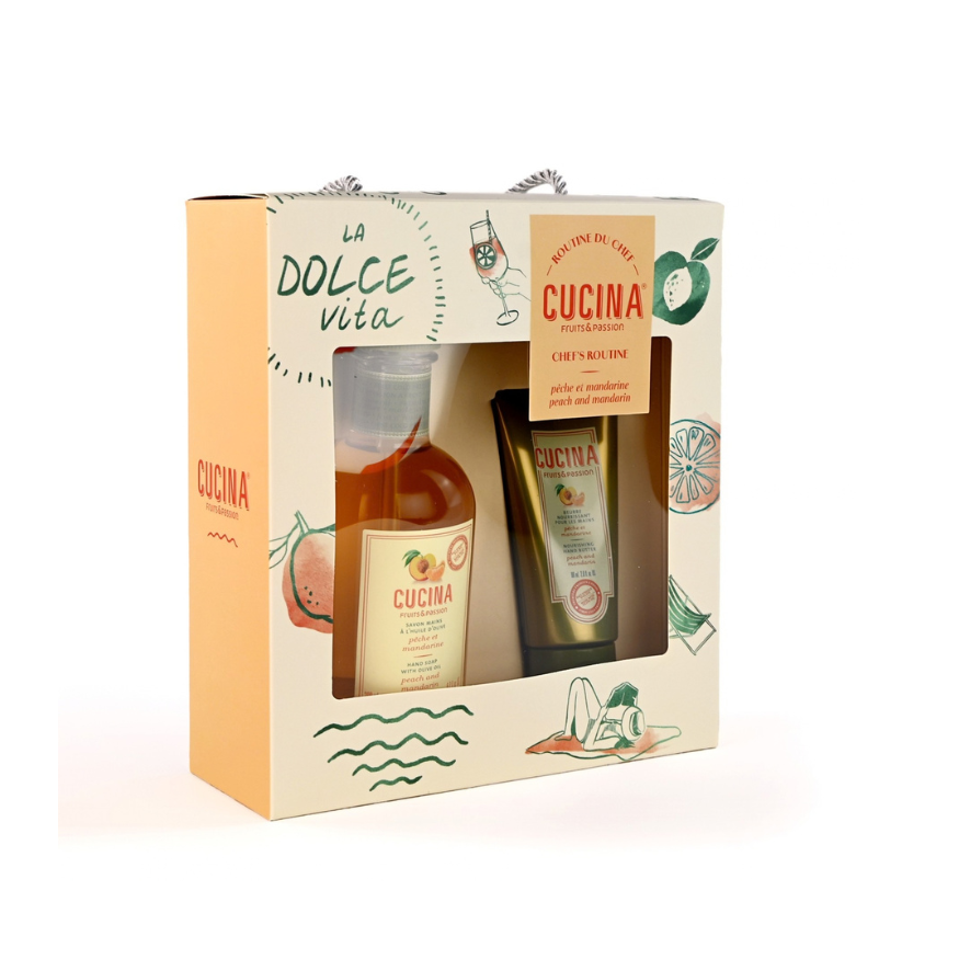Coffret routine du chef | Pêche et mandarine