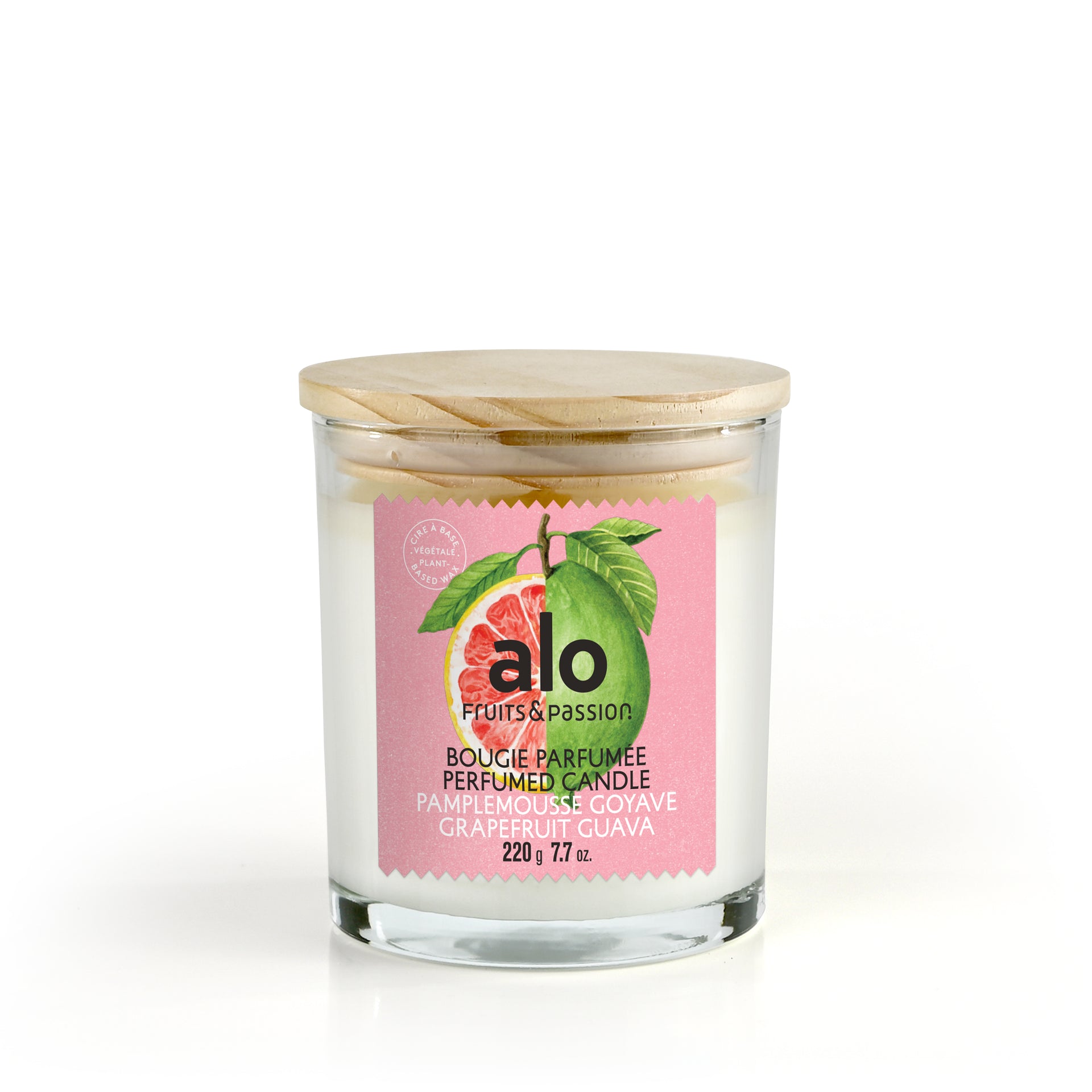 Bougie parfumée dans pot en métal senteur fruits rouges 20H