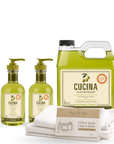 Cucina Hand Soap Duo Refill Starter, Coriander and Olive Tree