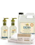 Cucina Hand Soap Duo Refill Starter, Sea Salt and Amalfi Lemon