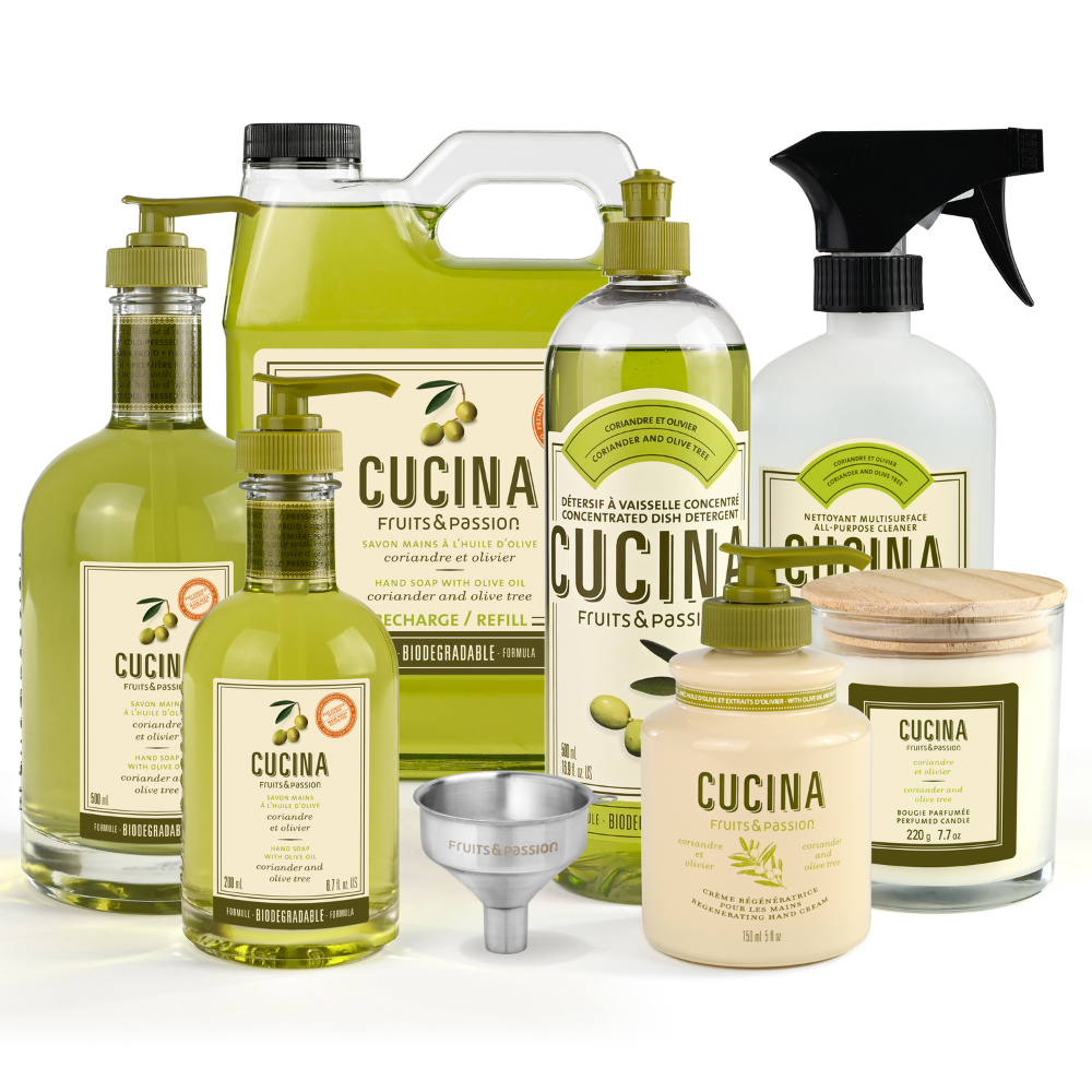 Fruits & Passion Cucina Ultimate Home Bundle, Coriander and Olive Tree